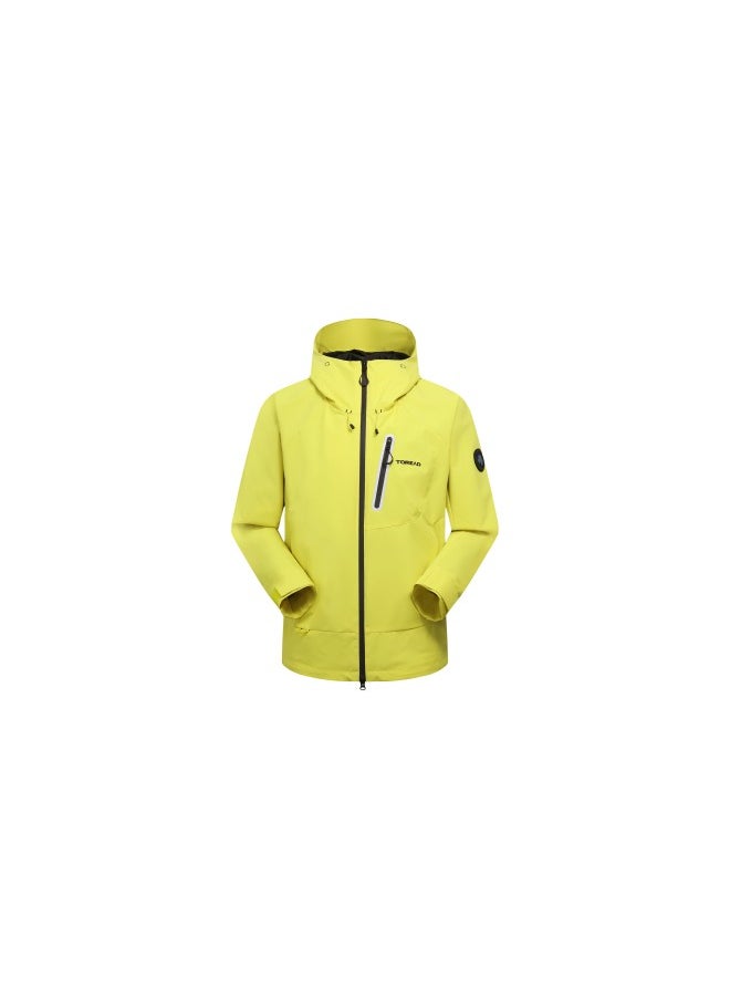 TOREAD Men's Outdoor Three-Proof Functional Jacket - Spring/Summer Firefly yellow  - Image 1