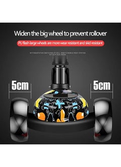 Arabest Kick Scooter, 3 Adjustable Height Foldable Scooter for Kids, Removable Seat, LED Light up Wheels and Music for Children 1-10 Years Old  - Image 5