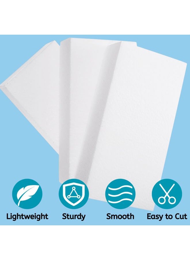 YOUEON 12 Pack Craft Foam Blocks, 8x4x2 Inch Rectangle, White Thick Sheets for Arts and Crafts, Sculptures, Modeling, Packing, School, Home - Image 3