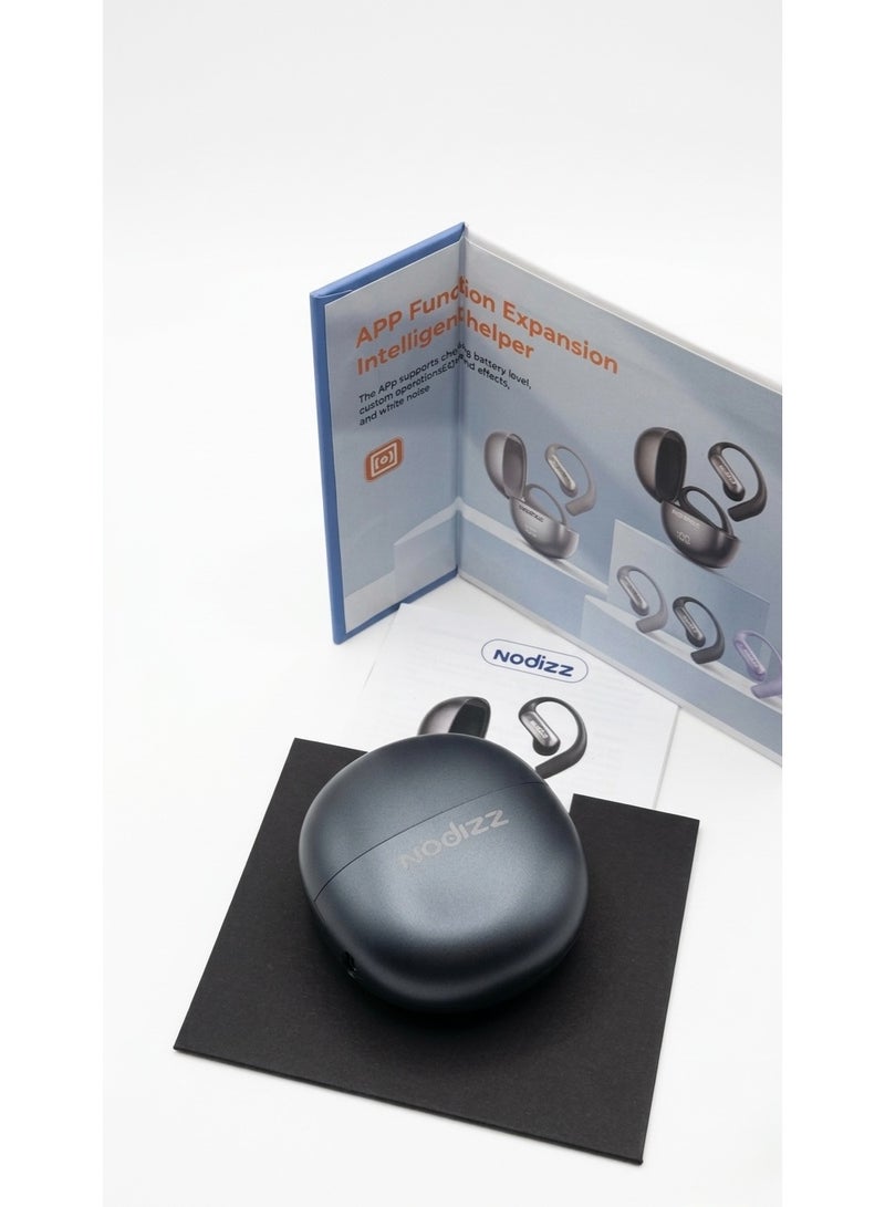 Nodizz M9 OWS Wireless Earbuds, Open-Ear Bluetooth 5.4 Headphones with AI Translation, Digital Battery Display & Deep Bass - Image 2