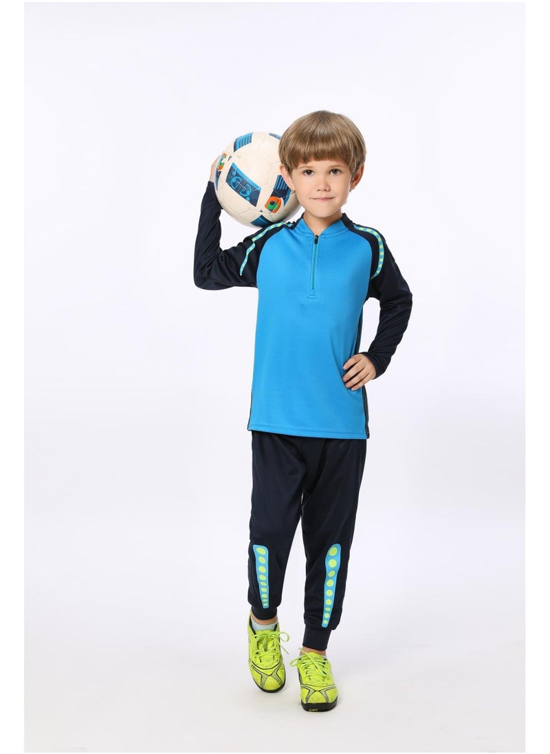 KUYING Children's High Elasticity Tight Fitting Clothing Sports Fitness Set Quick Drying Training Suit 