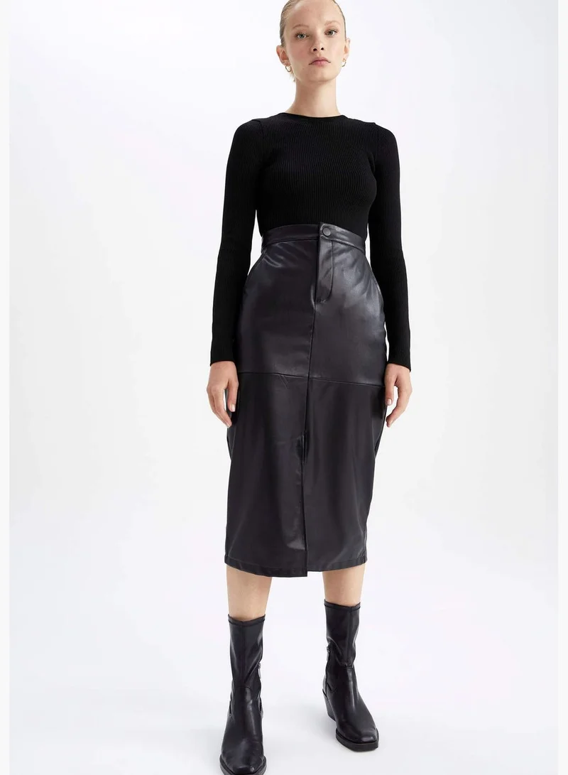 DeFacto Woman Crew Neck Long Sleeve Tricot Pullover