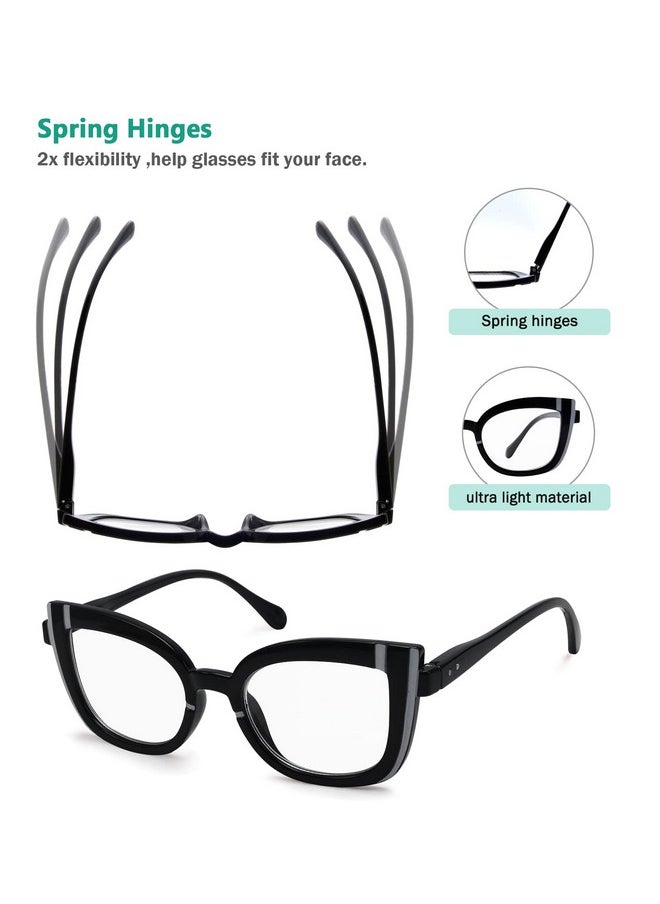 Eyekepper - 5Pack Cat Eye Reading Glasses For Women Cute Reader +2.0 - Image 1