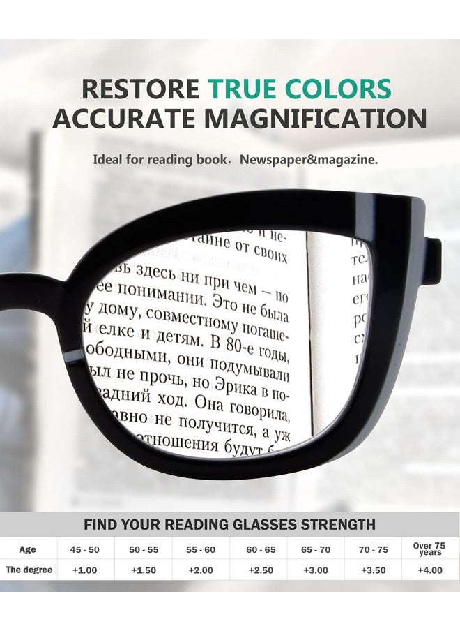 Eyekepper - 5Pack Cat Eye Reading Glasses For Women Cute Reader +2.0 - Image 1