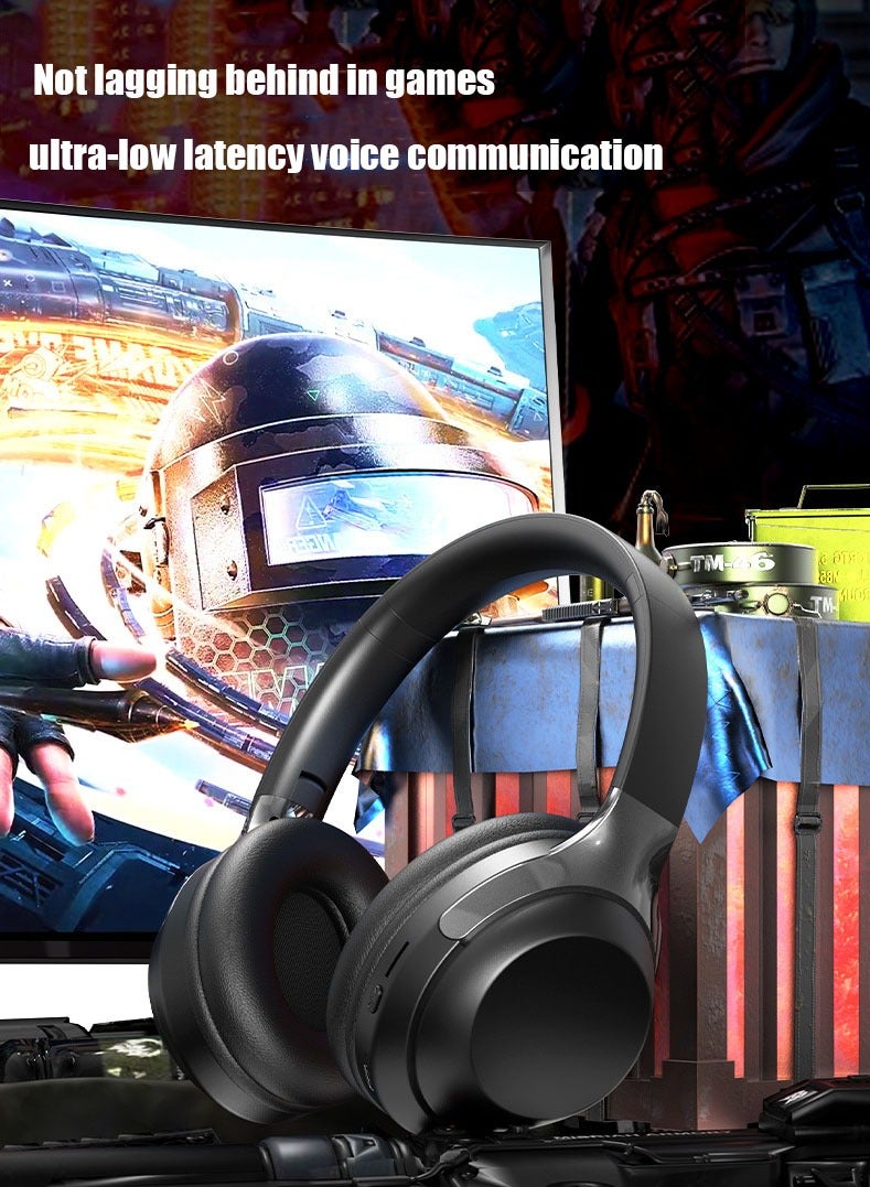 جيليز 2024 سماعات رأس لاسلكية قابلة للطي بتقنية البلوتوث، تقنية إلغاء الضوضاء النشطة للموسيقى والألعاب، محمولة للسفر. - Image 4