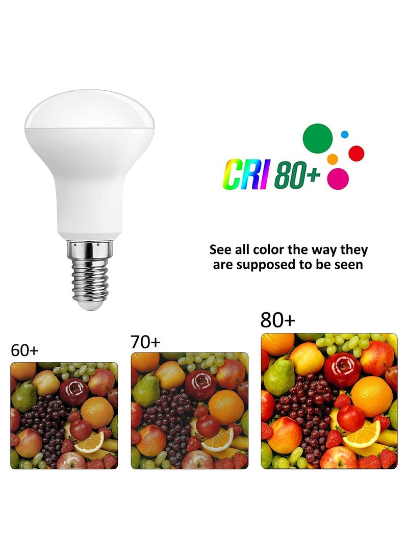 Excefore - E14 LED Spotlight Bulbs R50 5W Dimmable Warm White 2700K 500LM 120° Beam Angle Equivalent to E14 40W R50 AC 230V SES Screw Reflector Bulbs 4 Pcs Small Edison Screw (Warm White) - Image 1