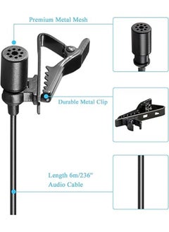 BOYA BY-M1 Lapel Lavalier Microphone 6m Professional Clip Mic For Camcorders DSLR Stereo Audio Recorder Smartphones Microphones  - Image 2