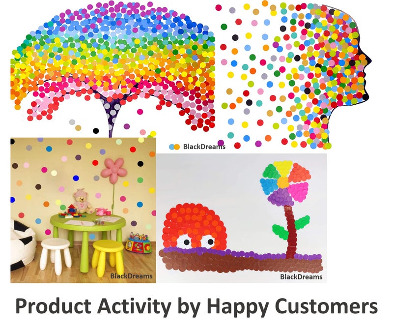 Blackdreams® 3600Pcs 12Mm (0.5 Inch) Dots Sticker Round Circle Blank Self Adhesive Labels for Office, Home, Kids Activity, Color Coding(15 Assorted Mix Multi Colored) - Image 4
