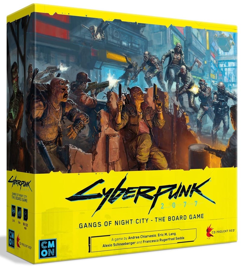 CMON Cyberpunk 2077: Gangs of Night City Board Game - Conquer Night City in This Immersive Sci-Fi Strategy Game! Adventure Game, Ages 14+, 1-4 Players, 90-120 Min Playtime, Made by CMON - Image 1