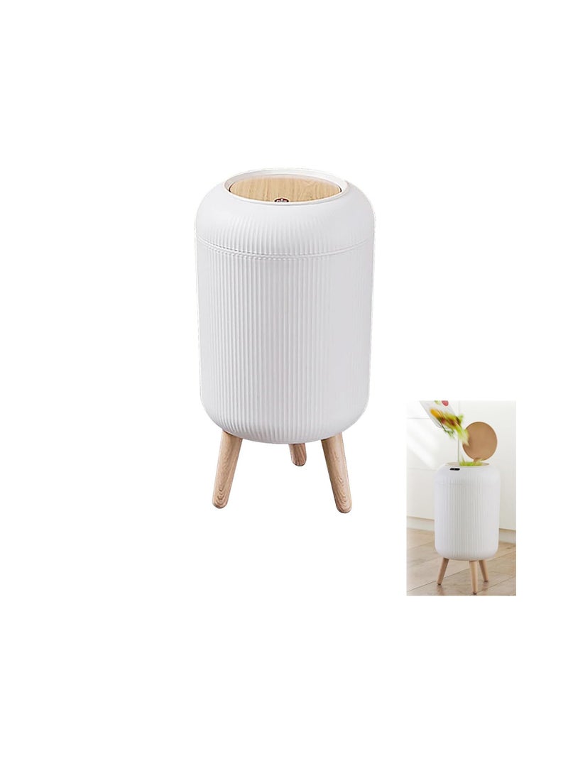 Generic Smart Sensor Wastebasket,Automatic Trash Can with Lid,Convenient and Hygienic Easy to Use,10L Trash Can Plastic Trash Bin, Technology Sensor Waterproof Wastebasket Plastic Trash can for Kitchen, Bathroom, Bedroom, Living Room, Office and Outdoor  - Image 1