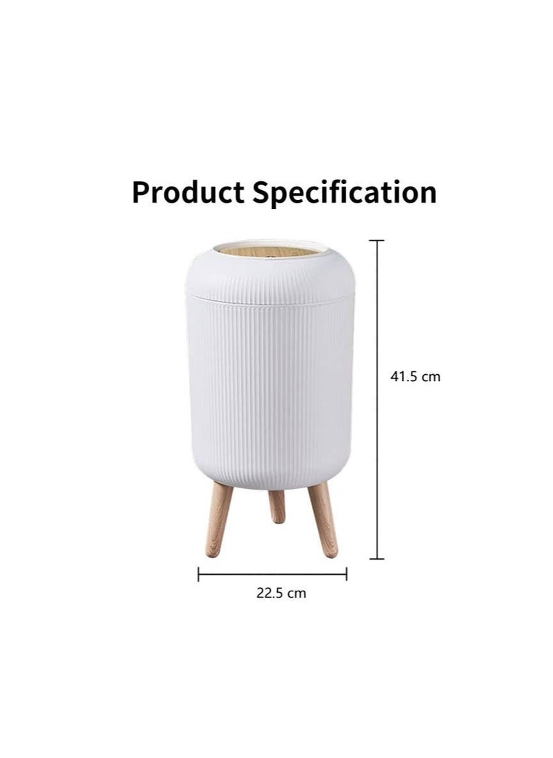 Generic Smart Sensor Wastebasket,Automatic Trash Can with Lid,Convenient and Hygienic Easy to Use,10L Trash Can Plastic Trash Bin, Technology Sensor Waterproof Wastebasket Plastic Trash can for Kitchen, Bathroom, Bedroom, Living Room, Office and Outdoor  - Image 2