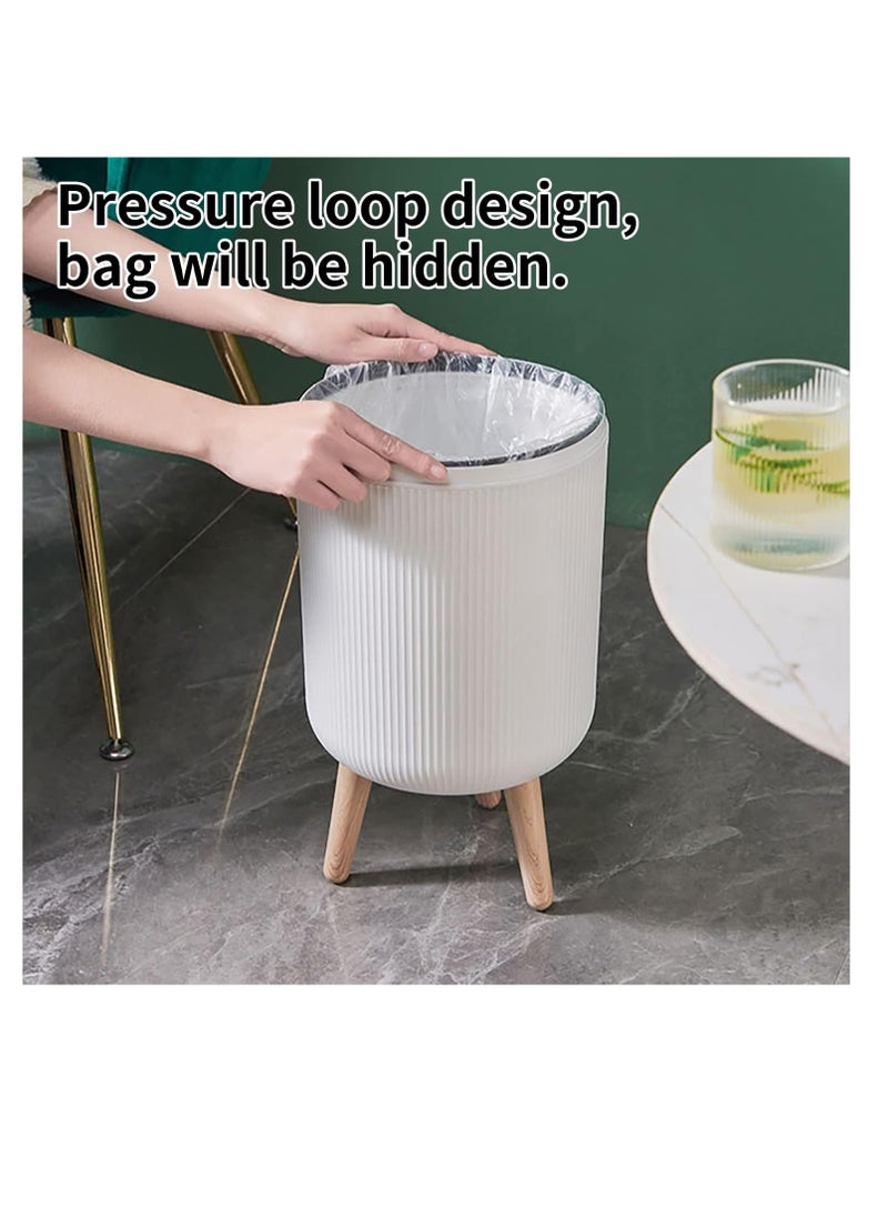 Generic Smart Sensor Wastebasket,Automatic Trash Can with Lid,Convenient and Hygienic Easy to Use,10L Trash Can Plastic Trash Bin, Technology Sensor Waterproof Wastebasket Plastic Trash can for Kitchen, Bathroom, Bedroom, Living Room, Office and Outdoor  - Image 5