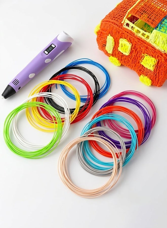 3D Pen For Children 3D Printing Drawing Pen DIY Funny Set for Kids Chidren Birthday Chrismas Creative Gift with PLA Filament - Image 2