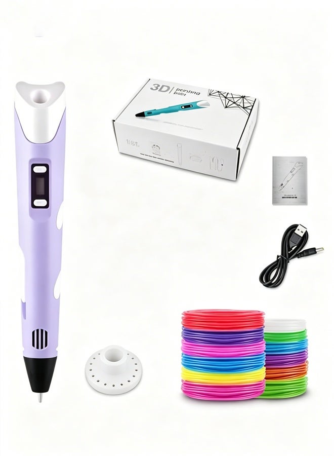 3D Pen For Children 3D Printing Drawing Pen DIY Funny Set for Kids Chidren Birthday Chrismas Creative Gift with PLA Filament - Image 1