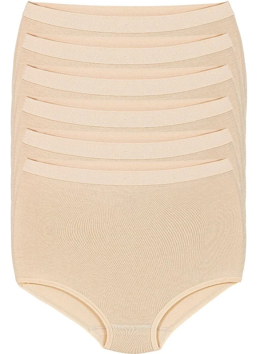 Yıldız Women Modal High Waist Silicone Lycra Recovery Panties 4200 - 12 Pieces