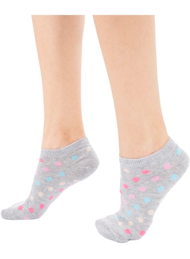 Carina Cotton Ankle Socks - 3 Pairs - Image 2