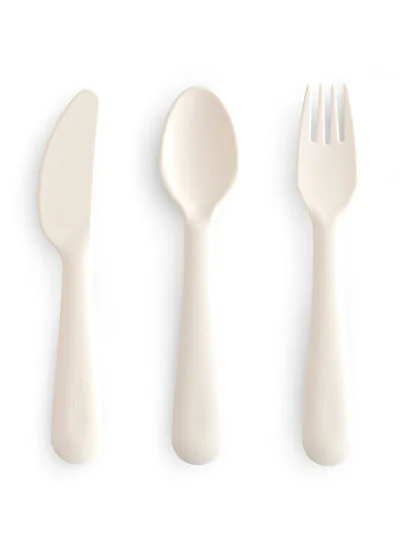 mushie Dinnerware Cutlery Set - Ivory