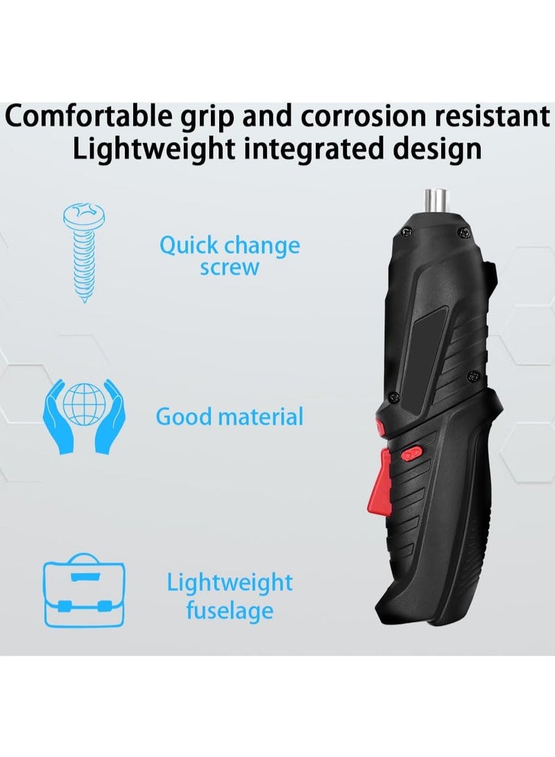 سناب مجموعة مفكات براغي كهربائية 47 قطعة 1 لقمة مفك كهربائي، مفك براغي كهربائي مطور (اسود) - Image 3