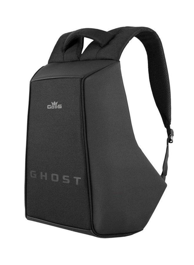 GODS - Gods GHOST 25 ltr Anti Theft 15.6 inch Laptop Tech Backpack for Men, Women, Boys, Girls | Premium bags for Gift | Bike Riding Bag for College, Travel, Office, Flight luggage | Daring Texture | Black - Image 1