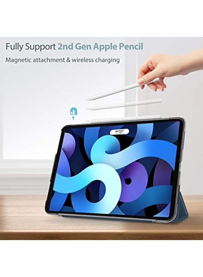 Procases Ipad Air 5 Air 4 Case 10.9 Inch With Screen Protector Slim Stand Hard Shell Protective Smart Cover For 10.9 Inch Ipad Air 4Th 2020 Air 5Th 2022 With Tempered Glass Navy - Image 2
