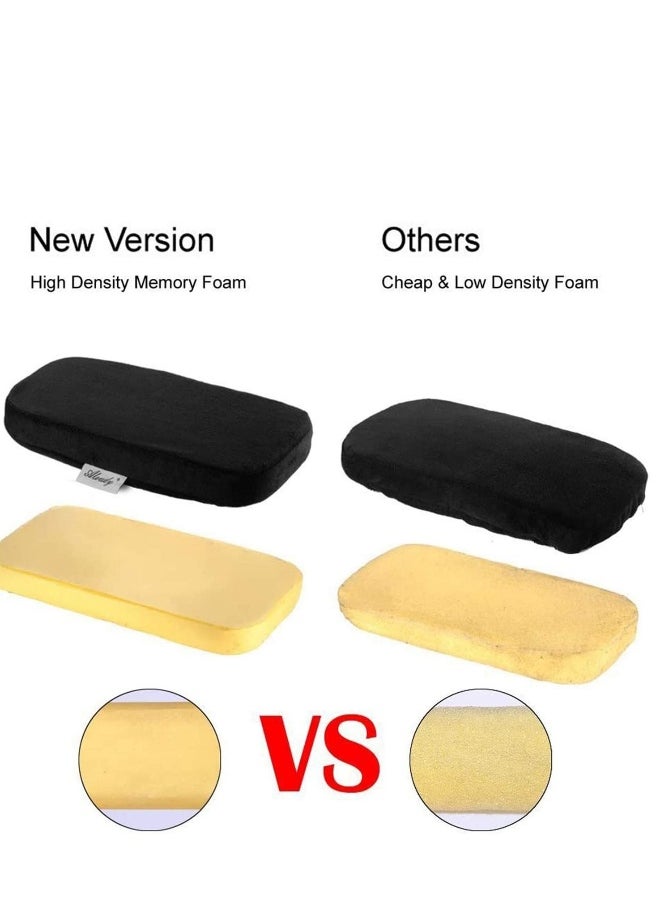 Ergonomic Memory Foam Office Chair Armrest Pads, Comfy Gaming Chair Arm Rest Covers for Elbows and Forearms Pressure Relief (Set of 2)