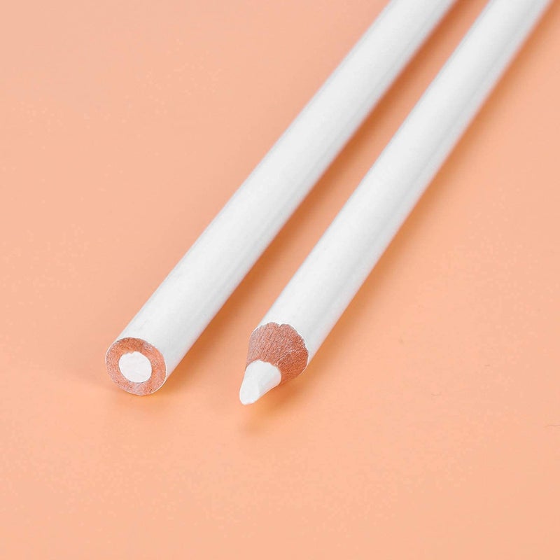 URBAN BOX URBAN BOX 3Pcs Medium White Charcoal Pencils Graphite Drawing Painting Sketch Pencils Pens Shading Painting Pencils Art Office Supplies Wooden Professional Art Tool Kit for Artist Beginners  - Image 4