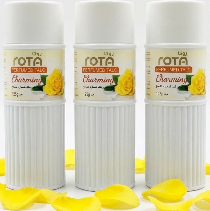 Rota Charming Scented Talcum Powder: The Secret of Softness & All-Day Freshness (125g) - Image 1