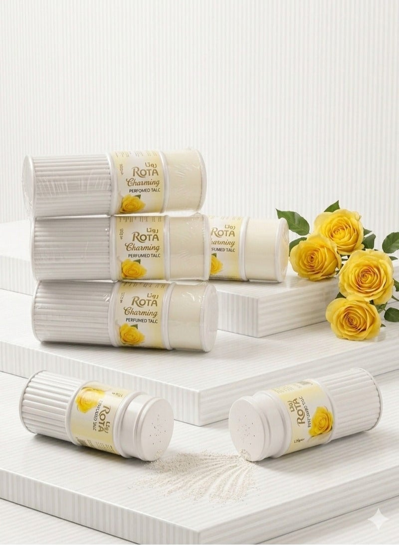 Rota Charming Scented Talcum Powder: The Secret of Softness & All-Day Freshness (125g) - Image 2