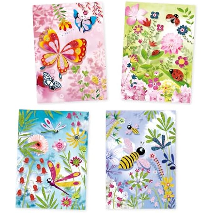 دجيكو لوحات الفراشات Djeco Glitter - Image 1
