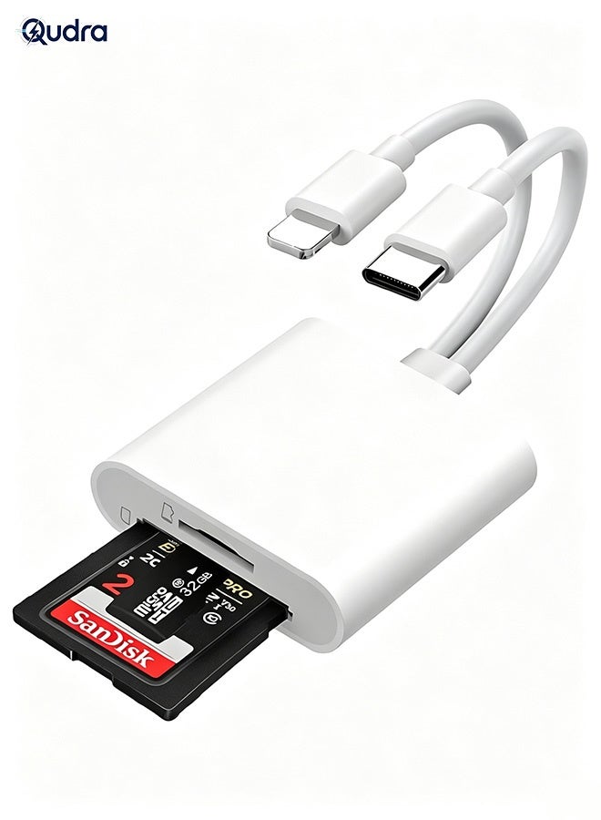 Qudra Qudra Sd Card Reader For iPhone iPad Camera