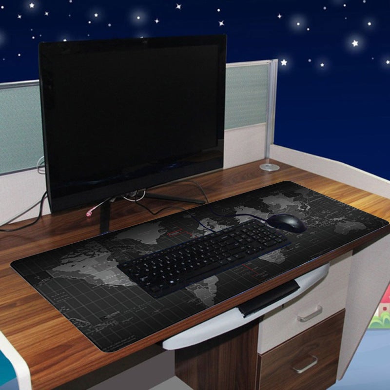 Desk Mat 300x250mm Premium Fine-mesh Cloth Surface - High Anti-slip Wear-resistant Durable Rubber Mat for Desktop Gaming Wrist Rest - Image 3