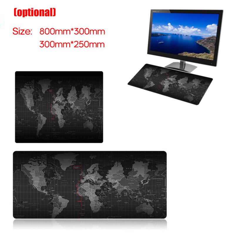 Desk Mat 300x250mm Premium Fine-mesh Cloth Surface - High Anti-slip Wear-resistant Durable Rubber Mat for Desktop Gaming Wrist Rest - Image 2