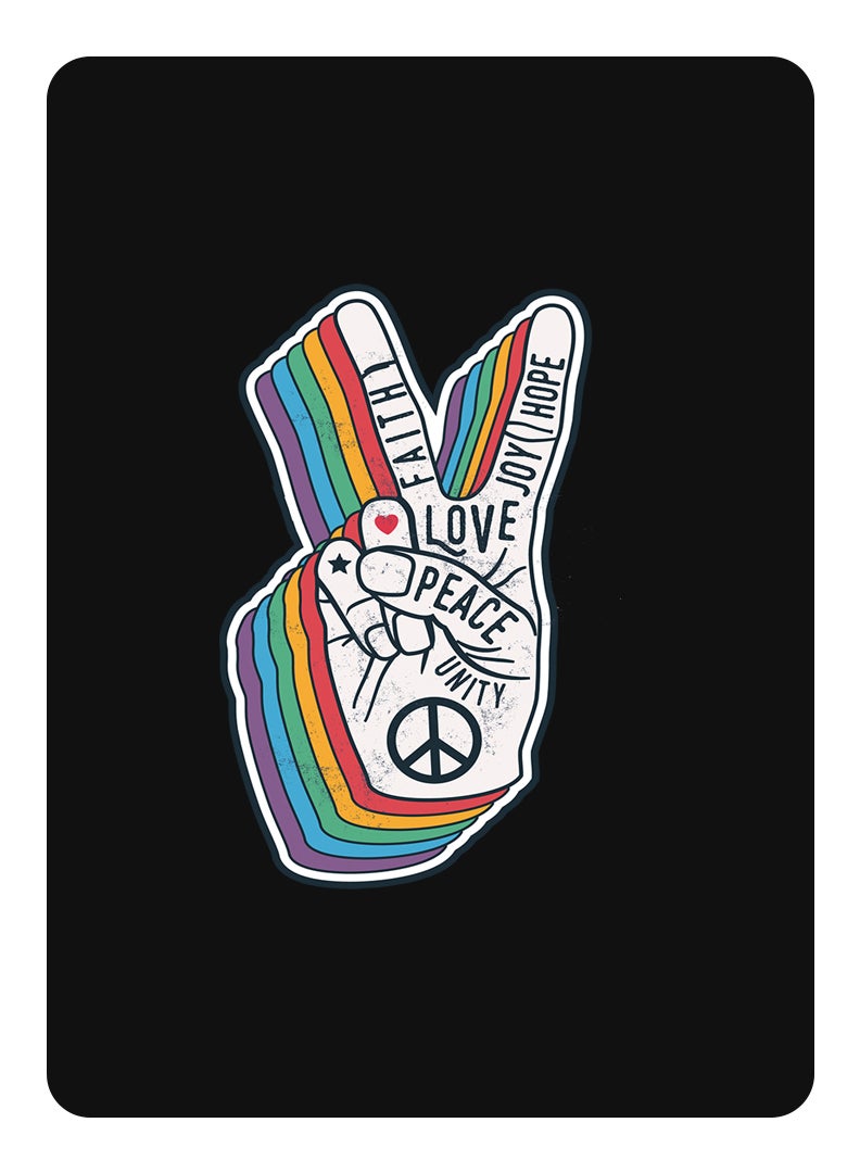 Theodor Protective Flip Case For Xiaomi Pad 5 Pro 12.4 With Trifold Stand Auto Wake Sleep Shockproof Cover Peace symbol - Image 1