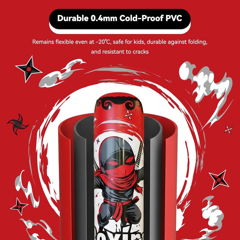 COMMOUDS 67-Inch Inflatable Punching Bag Set for Kids with Gloves - Image 2
