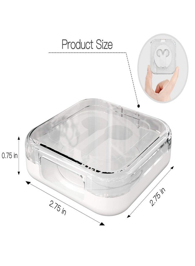 Pzoz حافظة سماعات الأذن pzoz متوافقة مع Apple iPhone/iPad/iPods EarPods، غلاف منظم لسماعات الأذن، حامل سلكي، لفة تخزين صغيرة لإدارة الكابلات (سماعات الأذن) - Image 4