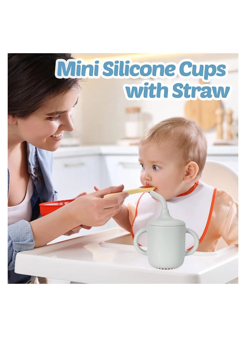 Baby and Toddler Trainer Cup, 180 mL Silicone Sippy with Handles Lid and Straw, Spill Proof and Non-Slip (blue) - pzsku/Z9A41935DB2FA034EE84DZ/45/_/1691818223/5675055c-9f74-4025-9ae3-69ffee8b2184