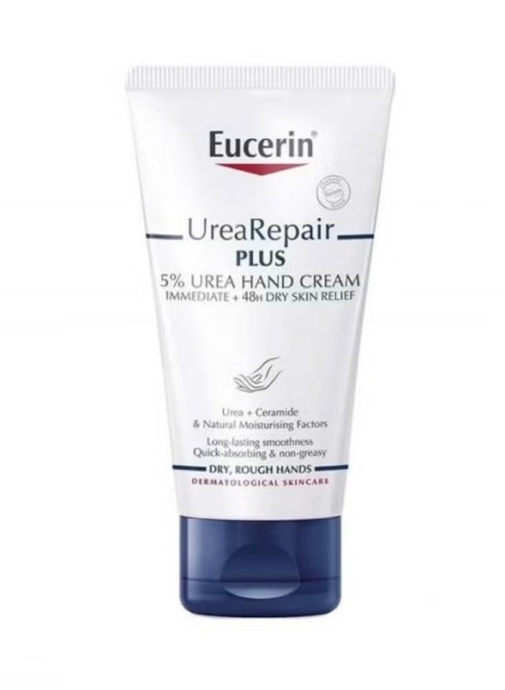 Eucerin Moisturizing And Healing Hand Cream 5% Urea - 75 ml - Image 1