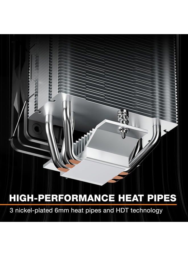 be quiet! Pure Rock Slim 3 130W TDP CPU Cooler | Intel1700 1200 1150 1151 1155 | AM4 AM5 | Silver - Image 3