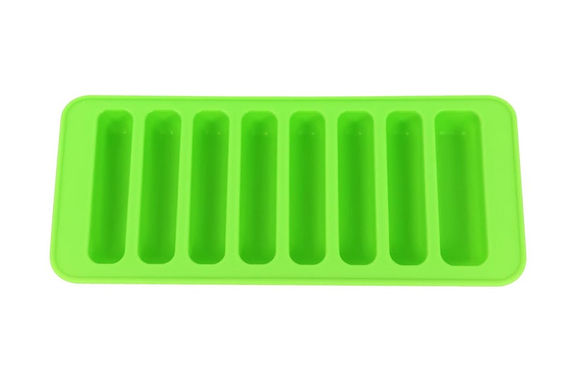 GS KITCHENWARE GS Silicone Chocolate Bar Mould | 10 Cavity Candy & Ice Cube Mold for Truffles, Fat Bombs, Pudding, Cookies & Cherries | Baking & Freezer Safe, 1 Pc, Green. - Image 2