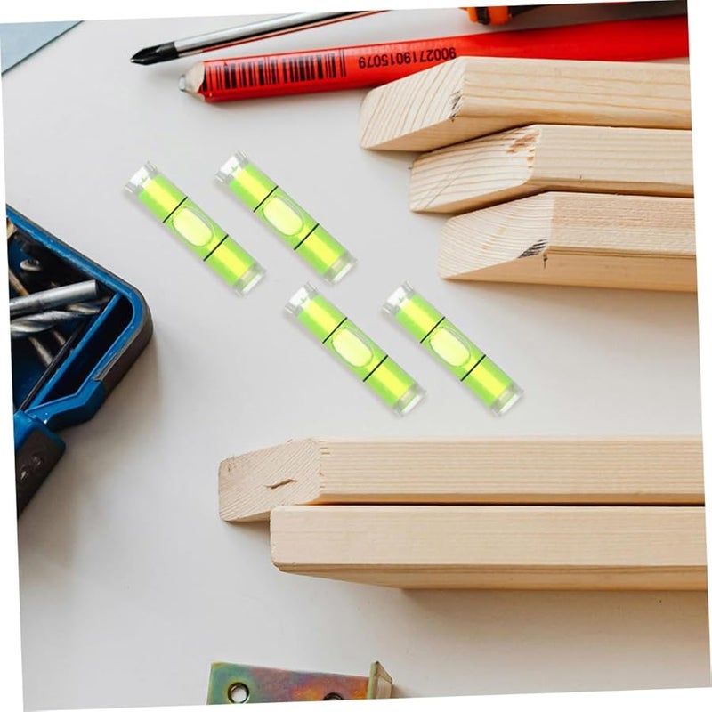 50 قطعة من قوارير فقاعة المستوى البلاستيكية الأسطوانية الصغيرة أداة قياس عالية الدقة - Image 5