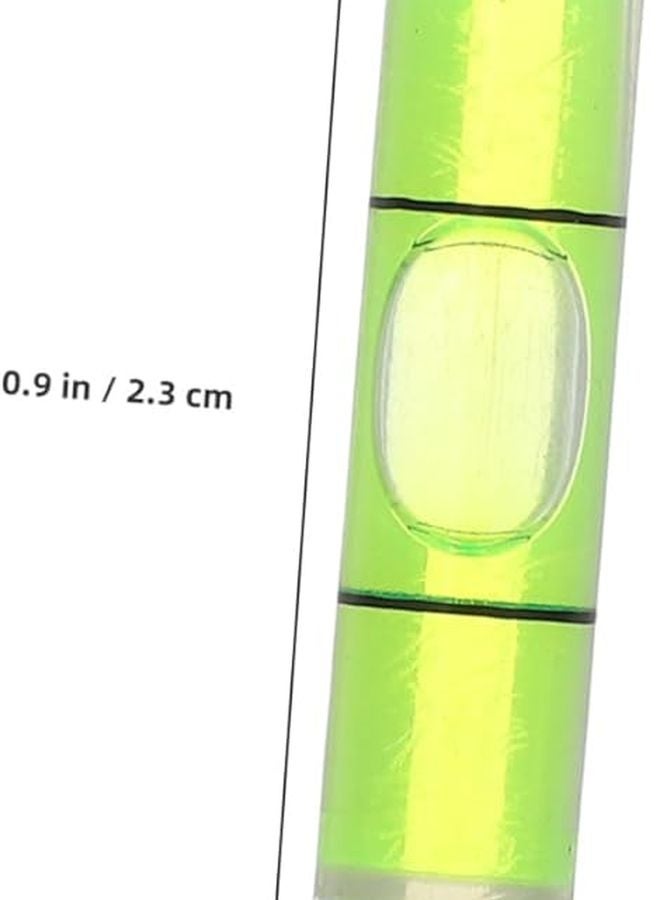 50 قطعة من قوارير فقاعة المستوى البلاستيكية الأسطوانية الصغيرة أداة قياس عالية الدقة - Image 3