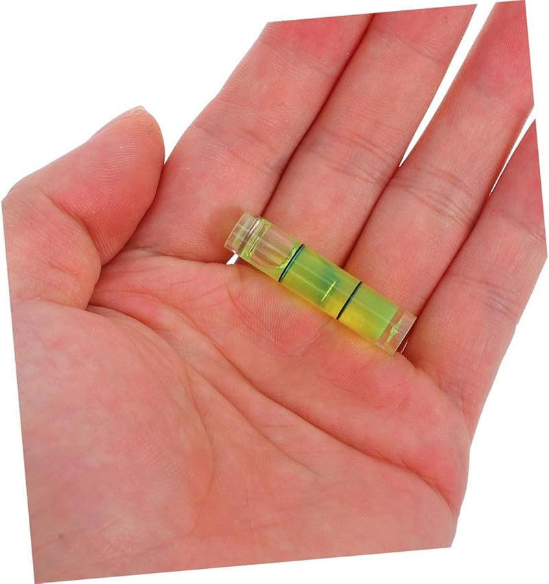 50 قطعة من قوارير فقاعة المستوى البلاستيكية الأسطوانية الصغيرة أداة قياس عالية الدقة - Image 4