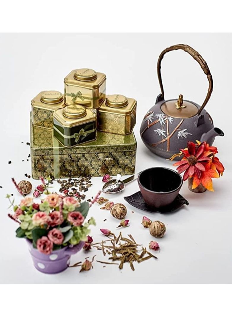 Tealand Durable Coated with Enamel Interior Cast Iron Teapot with Stainless Steel Infuser for Brewing Loose Tea Leaf 1.3 Liters - Image 4