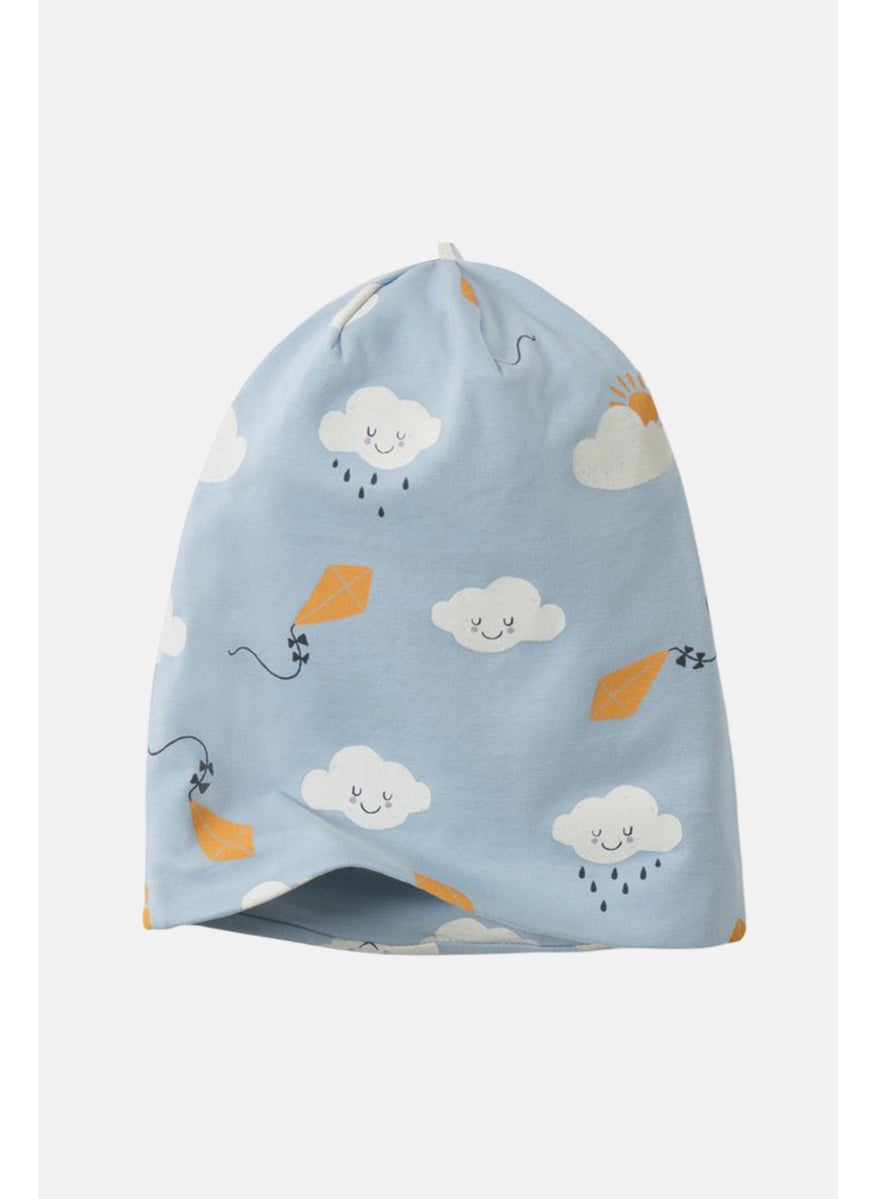 Tchibo - Kids Boy Allover Print Beanie Hat, Blue Combo - Image 1