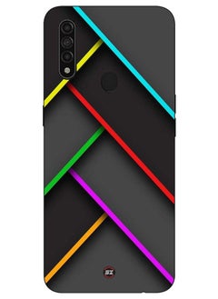 Service Zone Protective Printed Mobile Cover Multi Cross Line Pattern For Oppo A31 