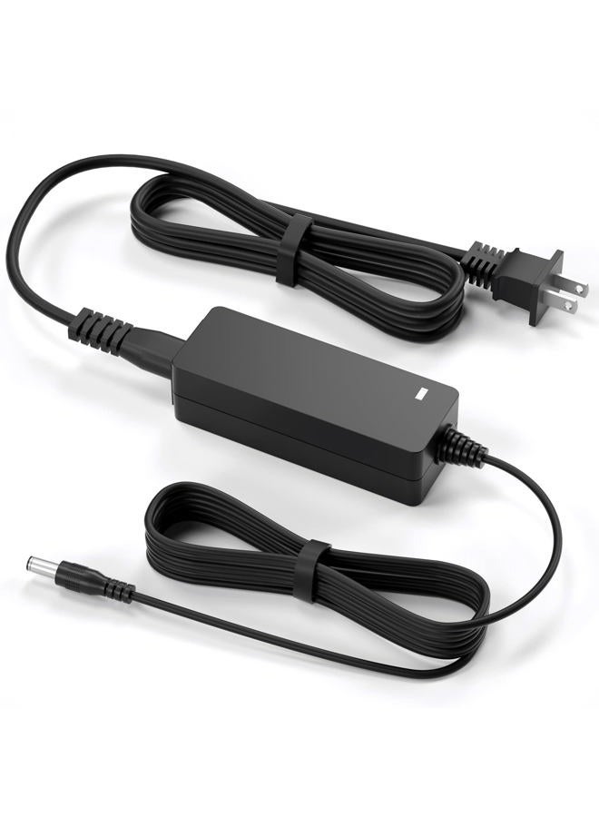 VHBW Replacment for LG Monitor Power Cord 19V DC Power Supply for LG Electronics 27" 24" 23" 22" 20" 19" LCD LED HD TV Monitor Widescreen Power Adapter Cord - Image 1