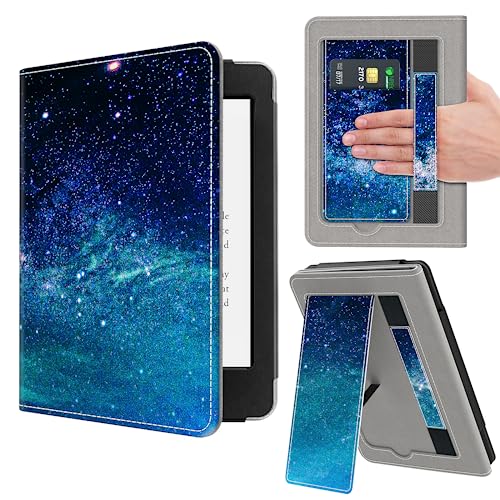 VORI Stand Case for 7"/6.8" Kindle Paperwhite (12th/11th Generation-2024/2021) and Kindle Colorsoft Signature Edition, PU Leather Case Smart Protective Cover with Auto-Wake/Sleep, Galaxy - Image 1