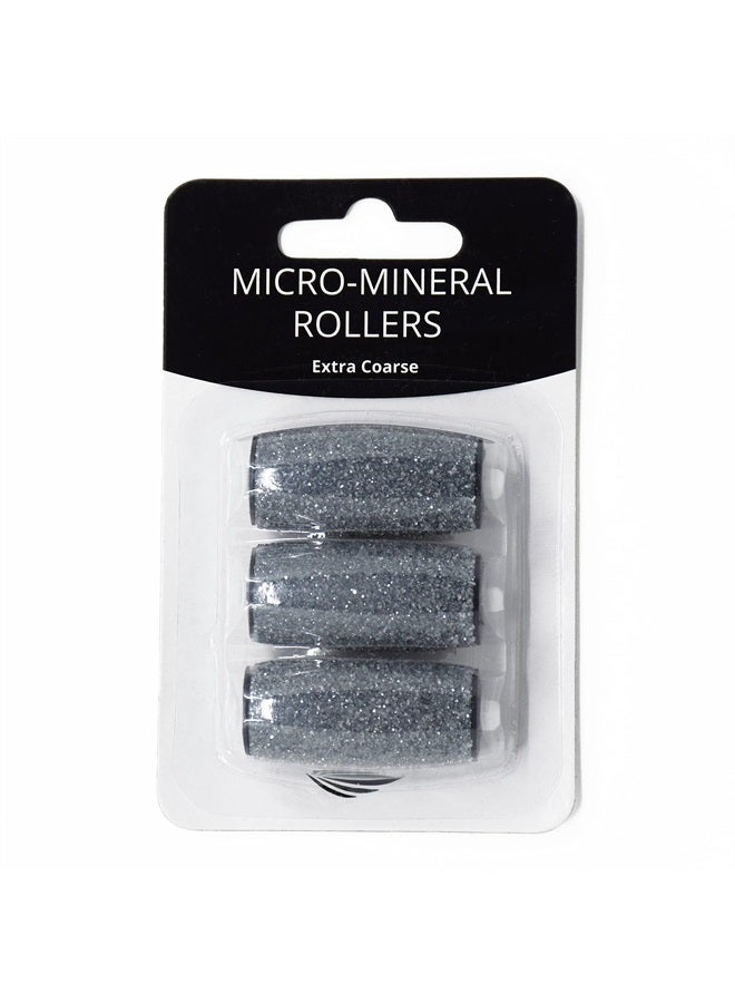 Own Harmony Extra Coarse 3 Refill Rollers Best Fit for Electric Callus Remover CR900 for Men - Pedicure File Tools Foot Care - Replacement Refills 3 Pack - Image 1