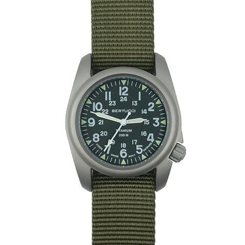 BERTUCCI A-2T Vintage Watch | Green Dial | Swiss Super Luminous Technology | Blending Vintage U.S Military and Titanium Innovation | Built for Performance | 12030 - Image 2