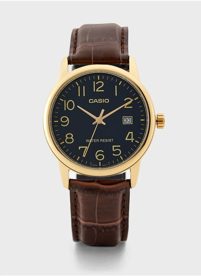 CASIO Classic Leather Strap Analog Watch